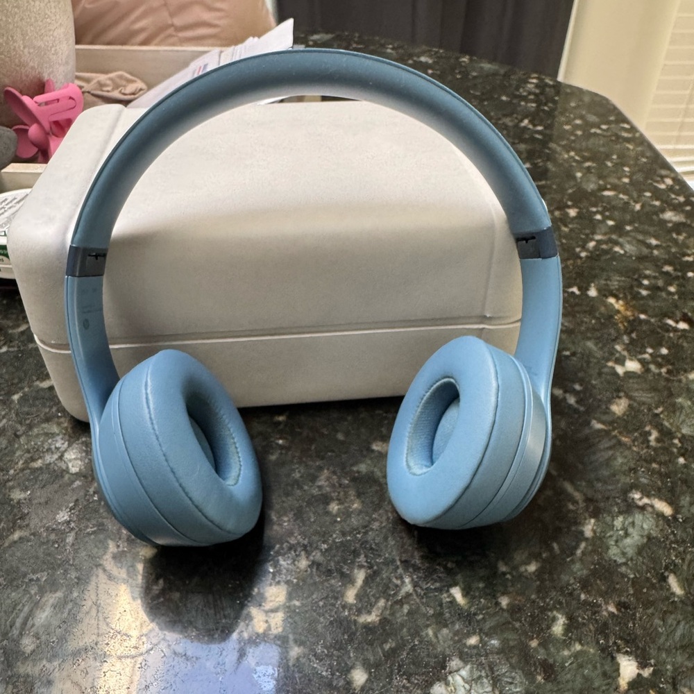 Blue Wireless Headphones